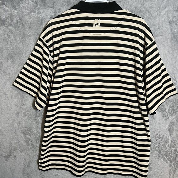 Footjoy FJ Mens Size XL Striped Stretch S/S Performance Golf Polo Shirt Lot of 2 - Picture 5 of 16